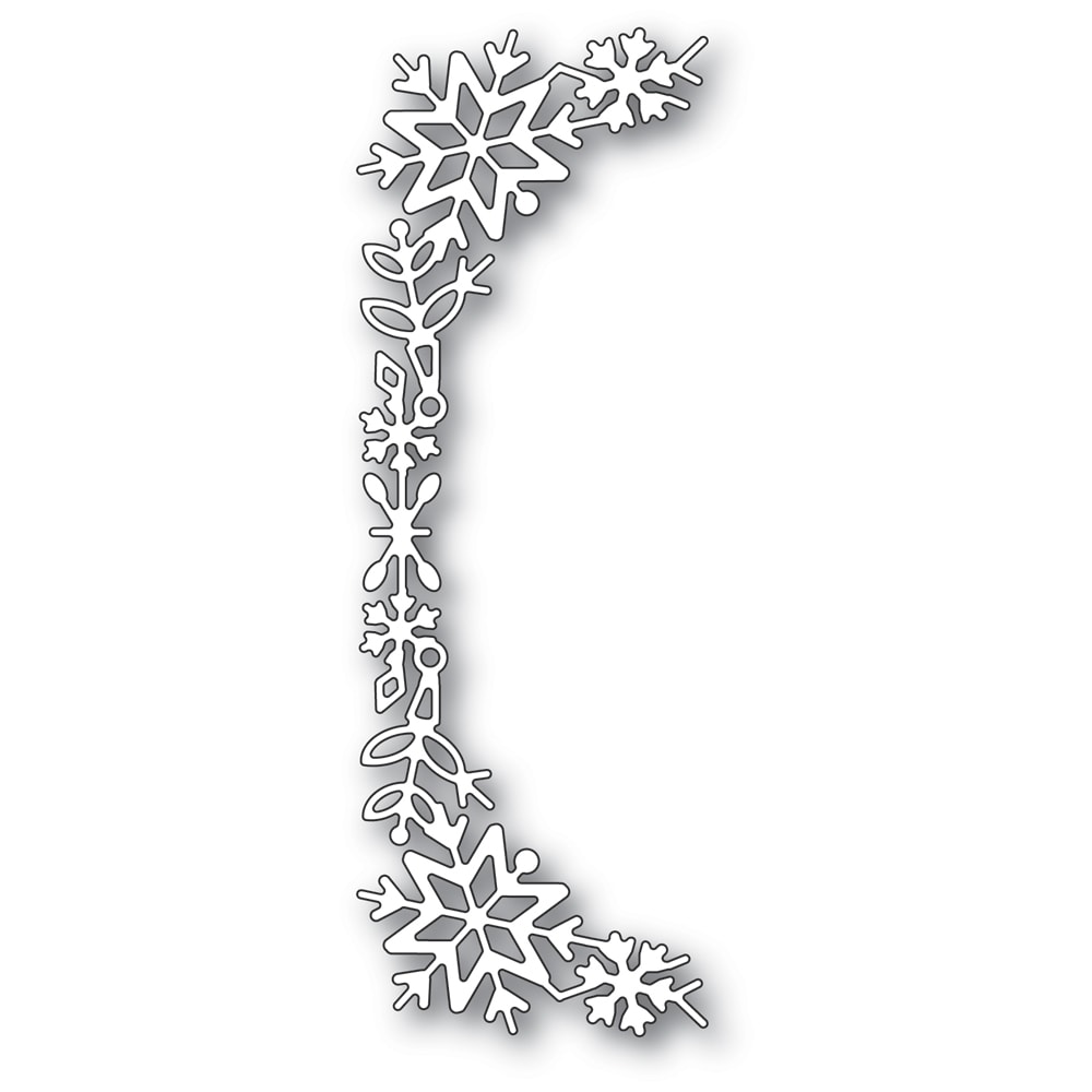 Corner Silver Snowflake transparent PNG - StickPNG